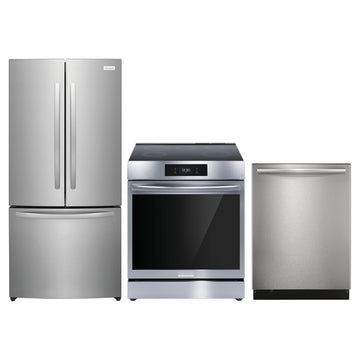 Frigo 30" - Cuisinière électrique - Lave-vaisselle