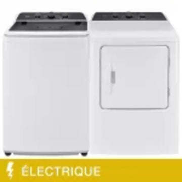Ensemble laveuse sécheuse - MLTW47A5BWW & MLTE47A5BWW - Midea - Boîte ouverte
