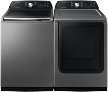 Ensemble laveuse sécheuse Top Load - Samsung - Stainless - Used