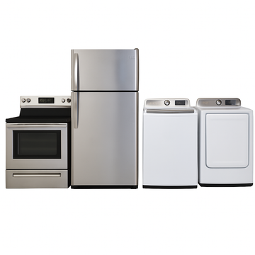 Frigo 30" - Cuisinière - Laveuse & sécheuse