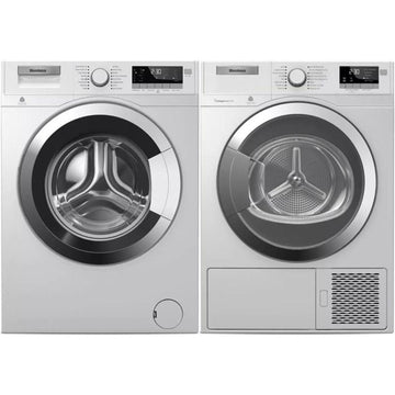 Ensemble laveuse sécheuse 24" - WM98400SX & DHP24412W - Blomberg - Boîte ouverte