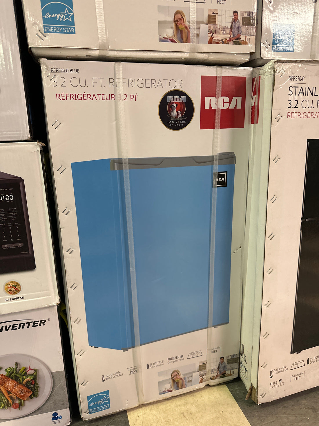 Mini Réfrigérateur 1 porte 3.2 pi. cu. - RFR320 - RCA - Neuf (Bleu)