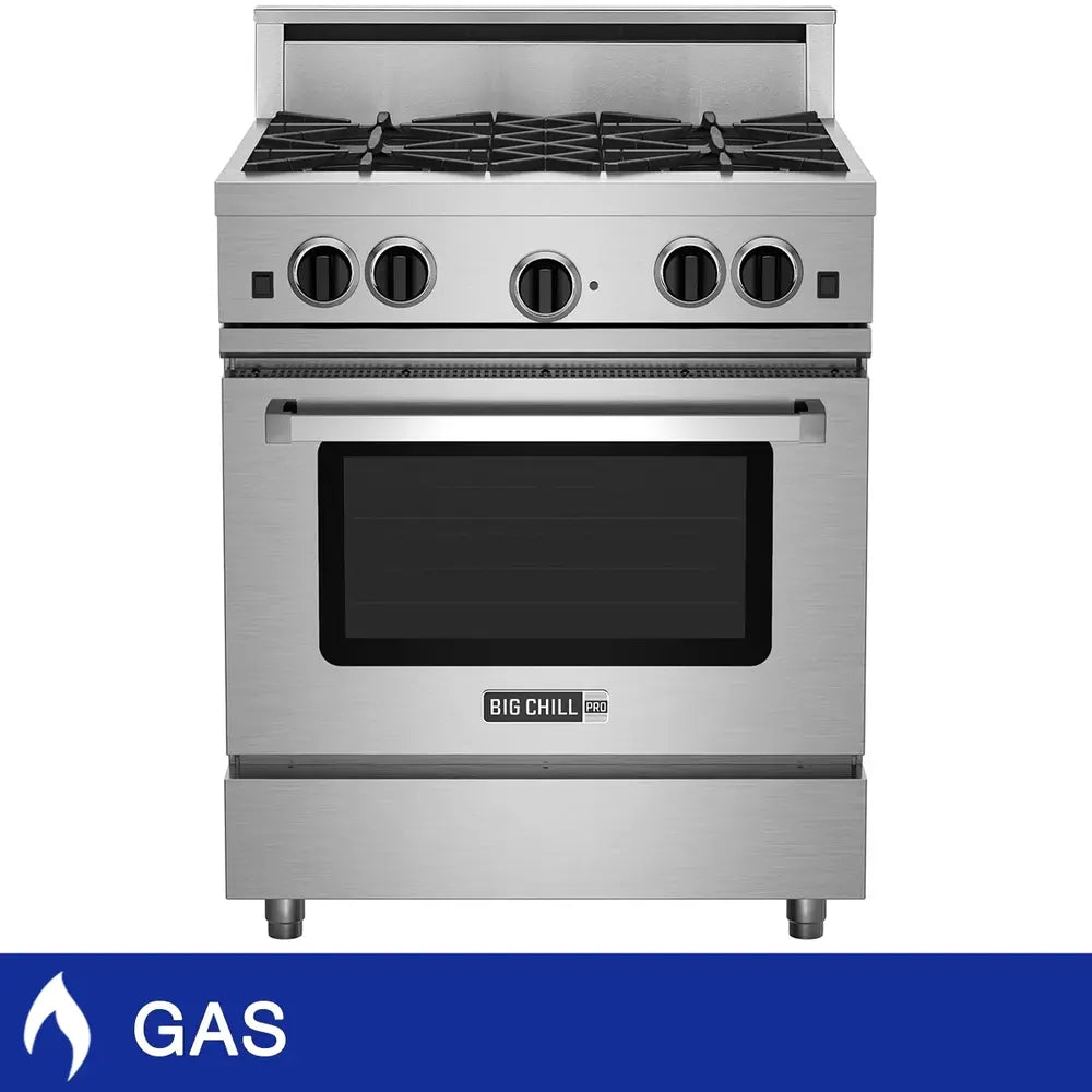 Cuisinière à gaz - BCP304BV2 - Big Chill Pro by Bluestar - Boîte ouverte