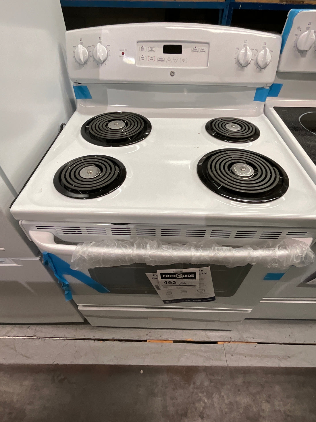 Cuisinière électrique 30" - JCBP240DMWW - GE - Boîte ouverte