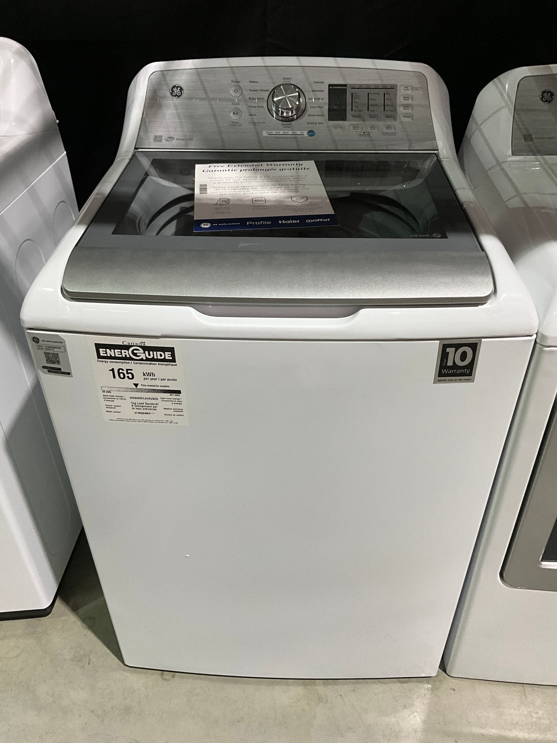 Ensemble laveuse-sécheuse - GTW680BMRWS et GTD65EMBR0WS - GE - N