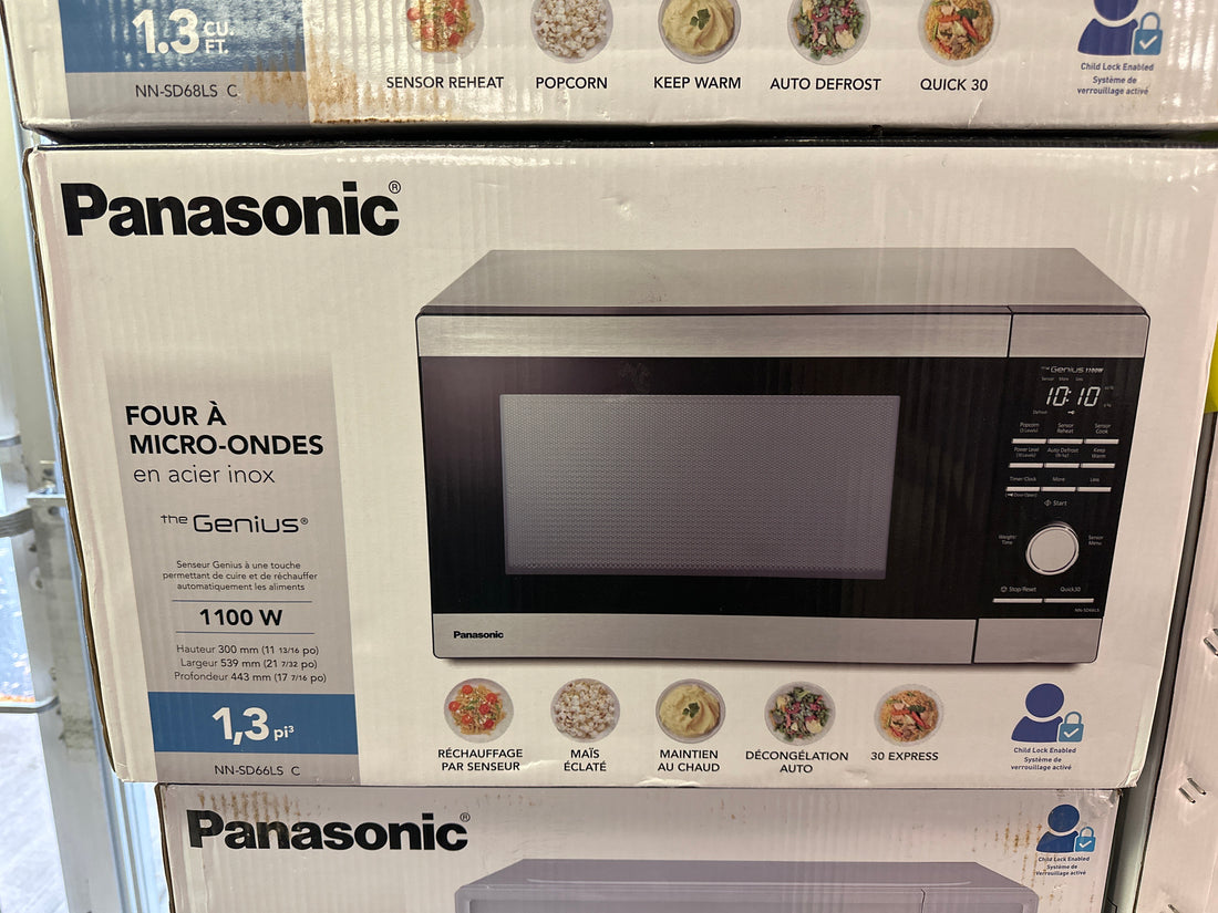 Micro-ondes 1.3 pi. cu. - NN-SD66LS - Panasonic - Boîte ouverte