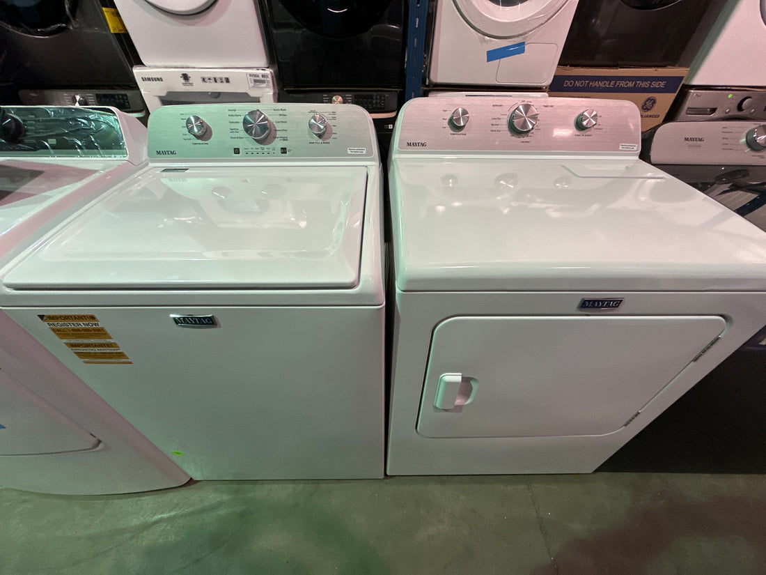Ensemble laveuse sécheuse - MVW4505MW & YMED4500MW - Maytag - Boîte ouverte