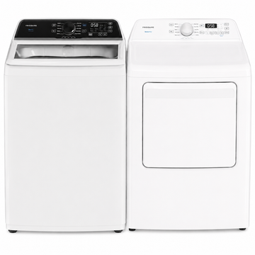 Ensemble laveuse sécheuse top load 27'' - Frigidaire - FLVW7523BW & FLVE700CAW - Neuf
