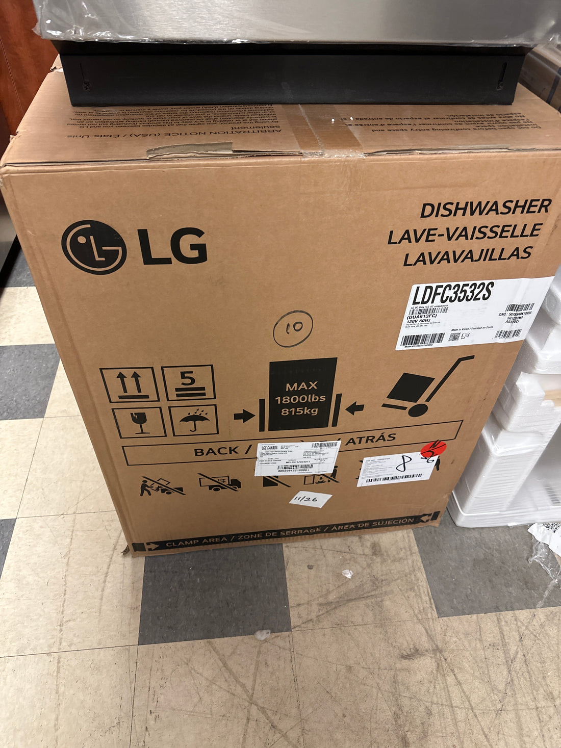 Lave-vaisselle 24" 52db - LDFC2423V - LG - Neuf