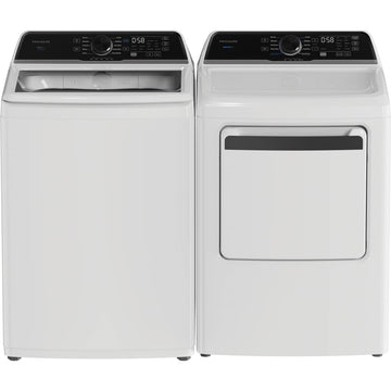 Ensemble laveuse sécheuse top load 27'' - Frigidaire - FLVW7523BW & FLVE752CBW - Boîte ouverte