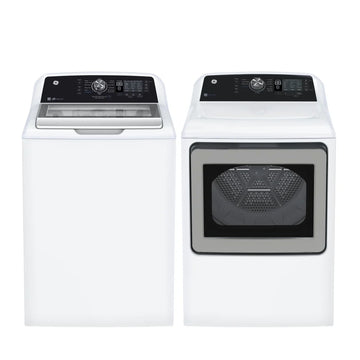 Ensemble laveuse-sécheuse top load 27'' - GE - GTW681BMRWS & GTD68EBMRWS - Boîte ouverte
