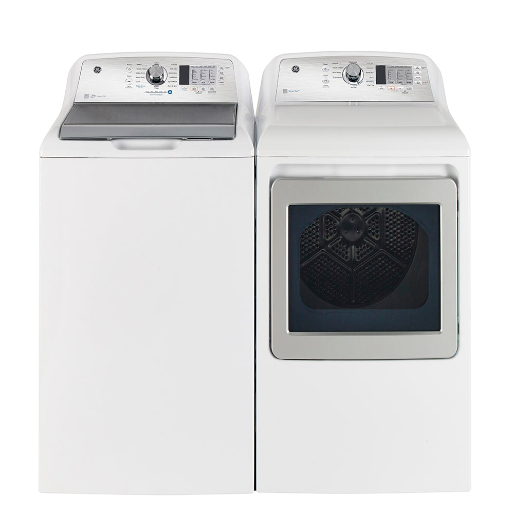 Ensemble laveuse-sécheuse - GTW680BMRWS et GTD65EMBR0WS - GE - Boîte ouverte