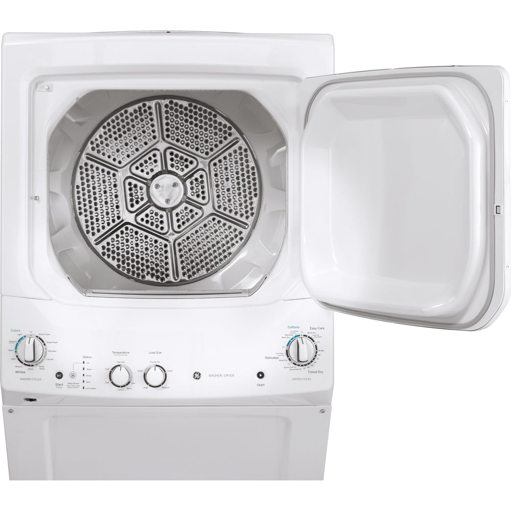 Laveuse-sécheuse superposée à gaz - GUD27GSSMWW - GE - Boîte ouverte