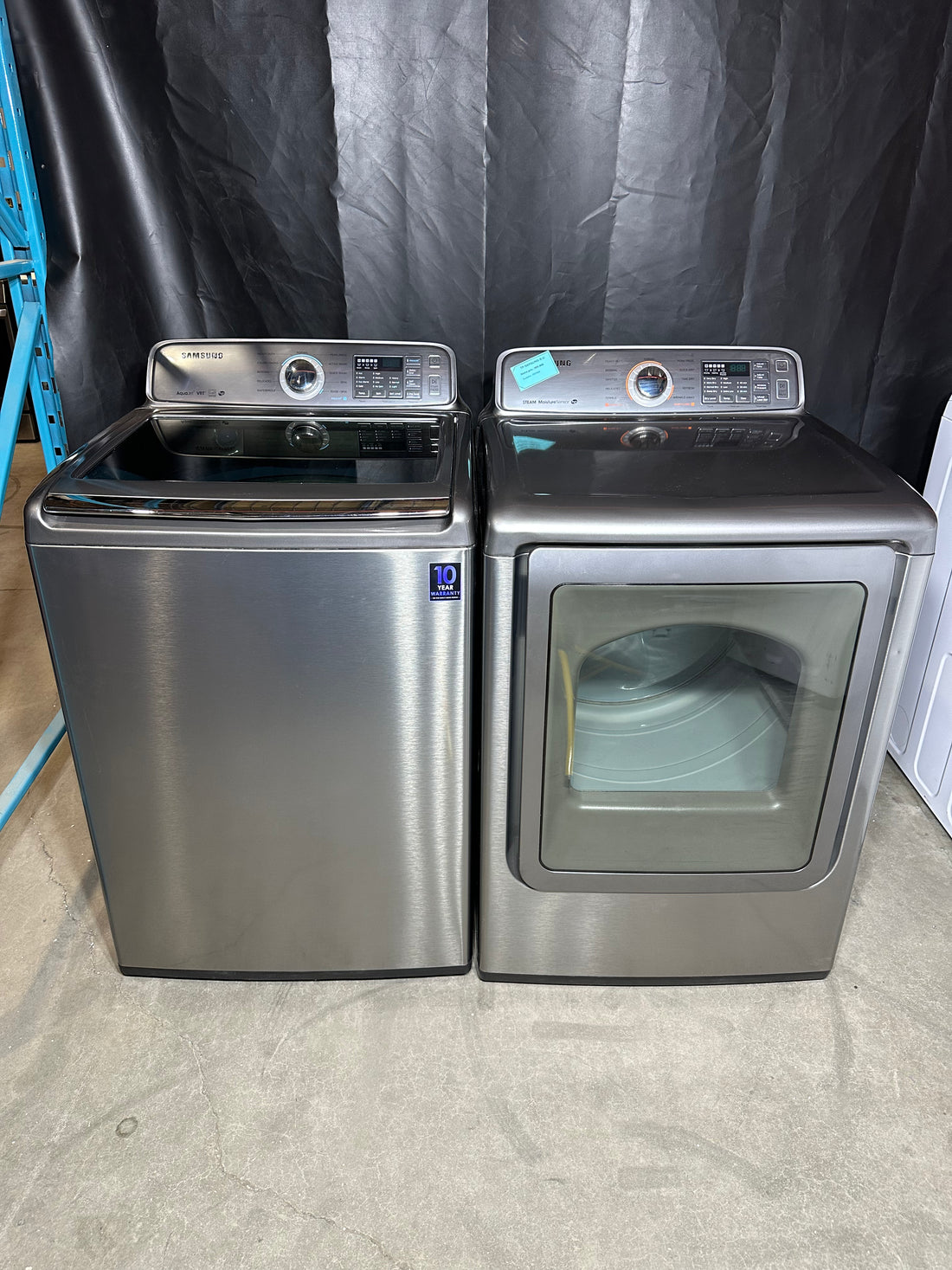 Ensemble laveuse sécheuse Top Load - Samsung - Stainless - Used
