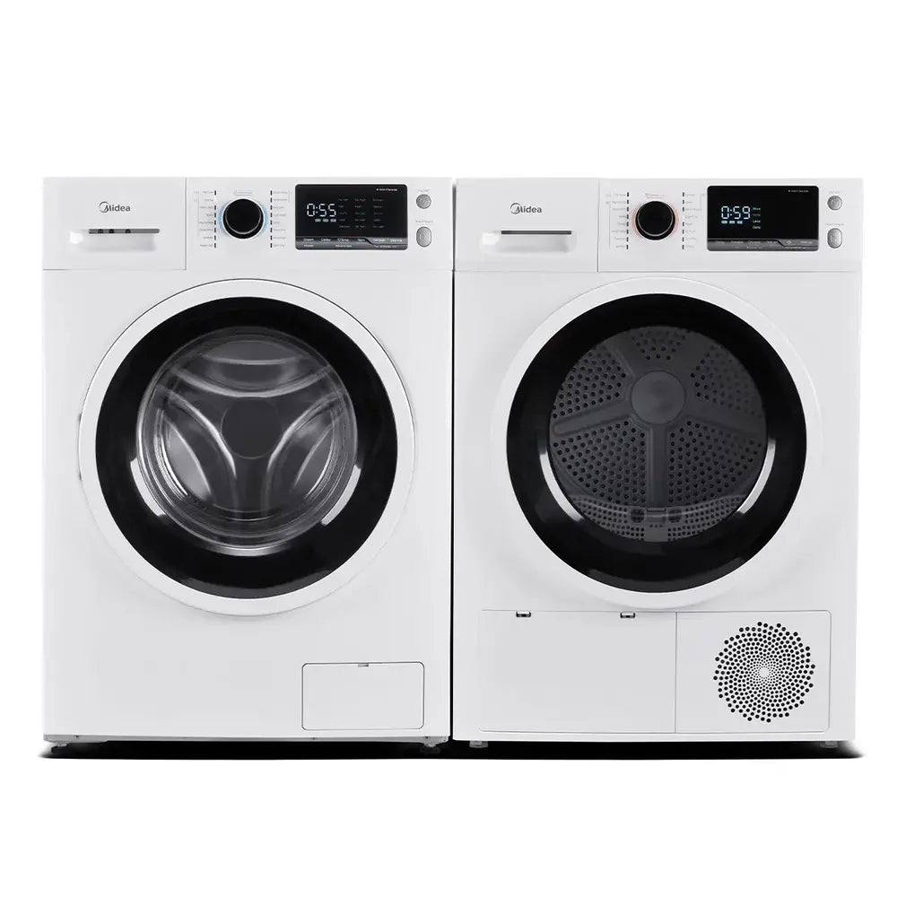Ensemble laveuse sécheuse 24" - MLH27N4AWWC & MLE27N4AWWC - Midea - Boîte ouverte