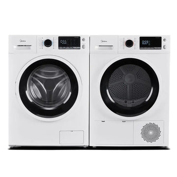 Ensemble laveuse sécheuse 24" - MLH27N4AWWC & MLE27N4AWWC - Midea - Boîte ouverte