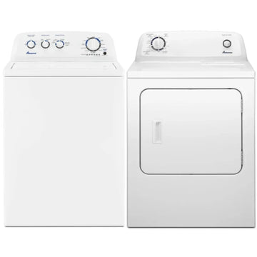 Ensemble laveuse-sécheuse top load 27'' - Amana - NTW4519JW & YNED4655EW - Boite ouverte