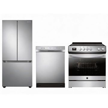 Ensemble cuisine 30'' - 3 électroménagers en acier inoxydable