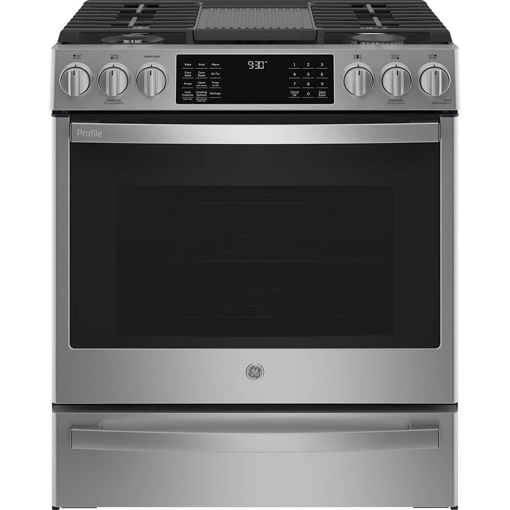 CUISINIÈRE À GAZ ENCASTRÉE 30" - PCGS930YPFS - GE PROFILE - BO